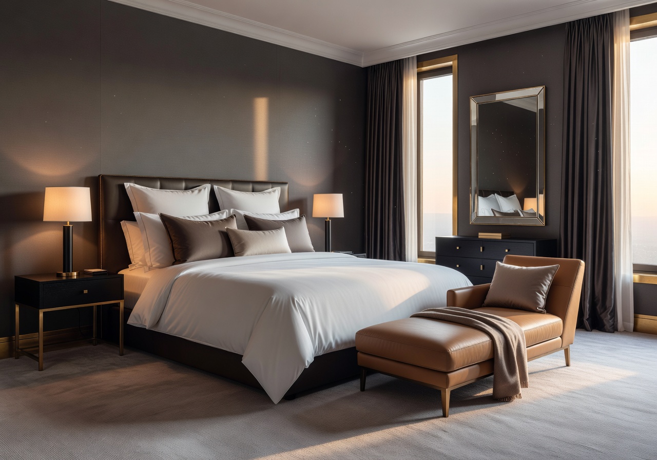 Luxury hotel bedroom